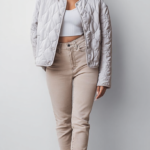 Chaqueta acolchada beige mujer | Stylicious (3)