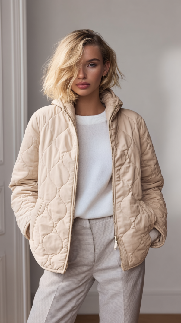 Parka reversible beige 2 en 1 | Stylicious