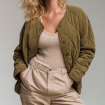 Chaqueta acolchada verde mujer | Stylicious (9)