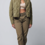 Chaqueta acolchada verde mujer | Stylicious (16)