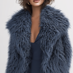 Abrigo de pelo azul mujer | Stylicious (24)