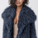 Abrigo de pelo azul mujer | Stylicious (22)