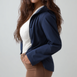 Parka corta impermeable azul marino | Stylicious (13)