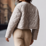 Chaqueta acolchada beige mujer | Stylicious (10)