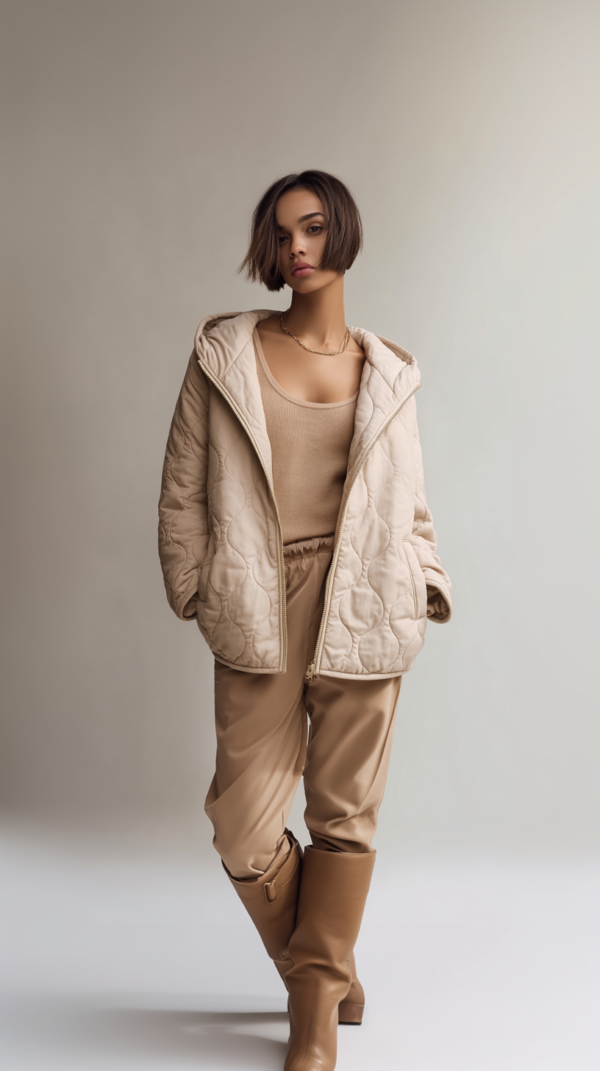 Parka reversible beige 2 en 1 | Stylicious (5)
