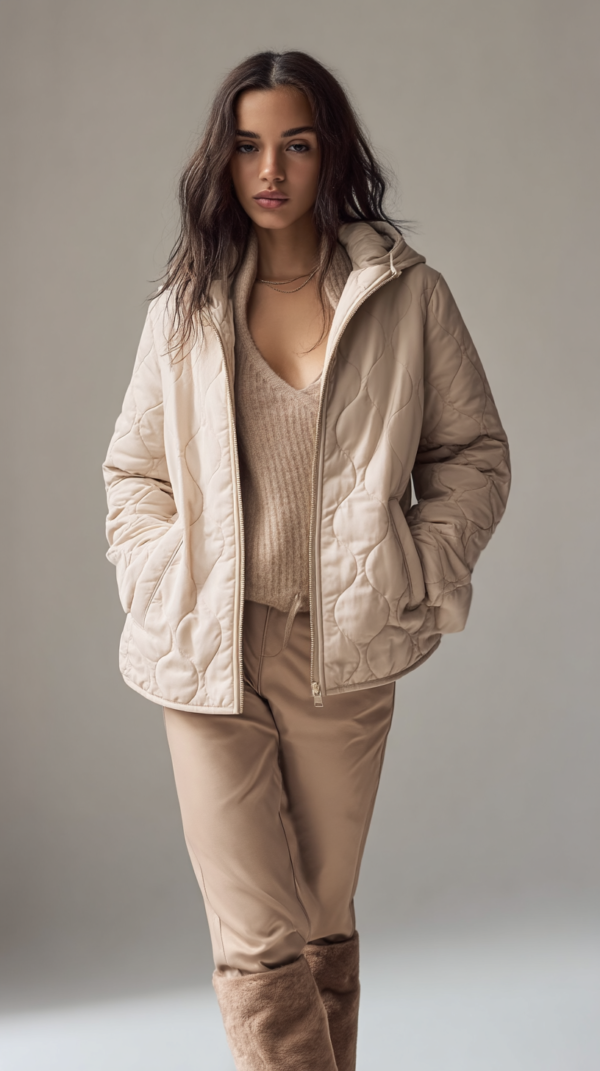 Parka reversible beige 2 en 1 | Stylicious (15)