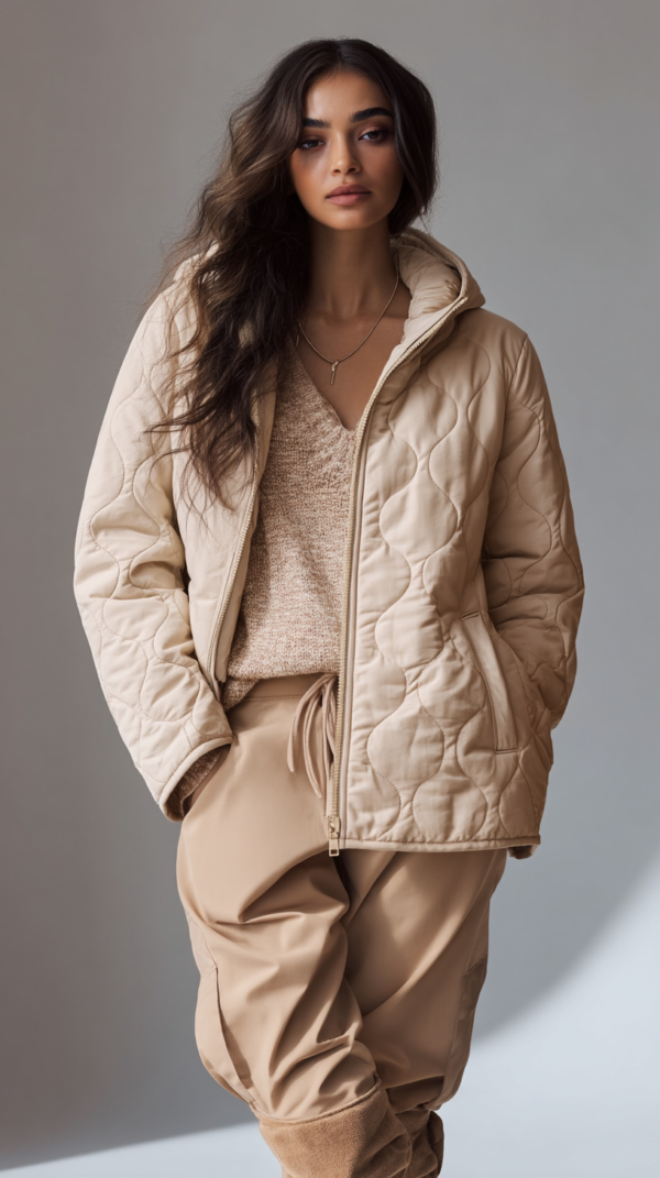 Parka reversible beige 2 en 1 | Stylicious (3)