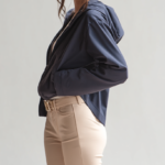 Parka corta impermeable azul marino | Stylicious (15)