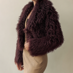 Abrigo de pelo burdeos mujer | Stylicious (6)