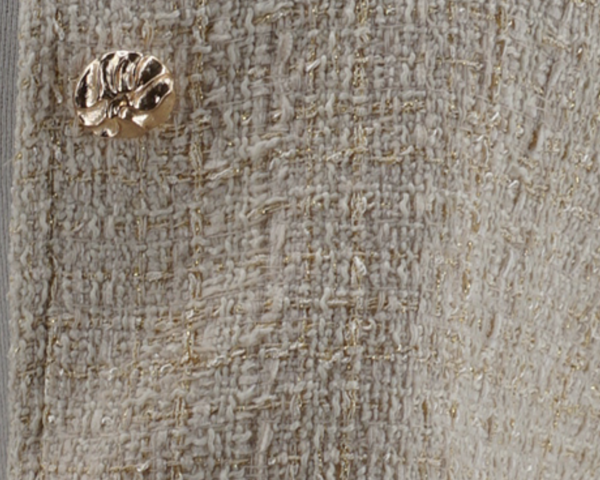 Conjunto de tweed beige y dorado | Stylicious (16)