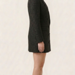 Vestido blazer de tweed negro | Stylicious (9)