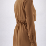 Vestido camisero de satin elegante | Stylicious (22)