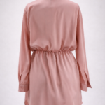 Vestido camisero de satin elegante | Stylicious (29)