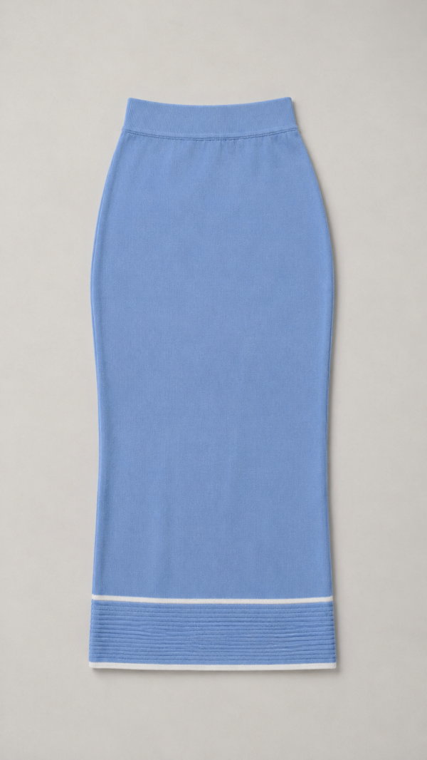 Conjunto top y falda azul elegante | Stylicious (11)
