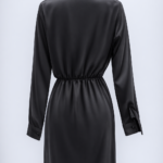 Vestido camisero de satin elegante | Stylicious (19)