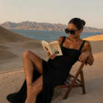 Vestido largo negro fruncido | Stylicious (4)