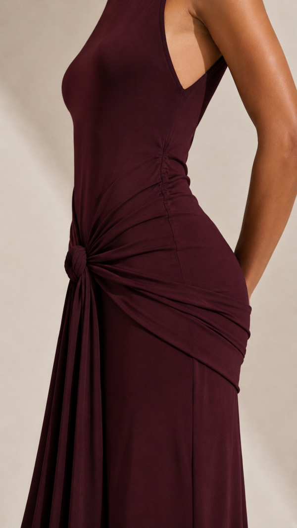 Vestido largo fluido elegante | Stylicious (13)