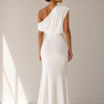 Vestido largo blanco asimetrico | Stylicious (12)