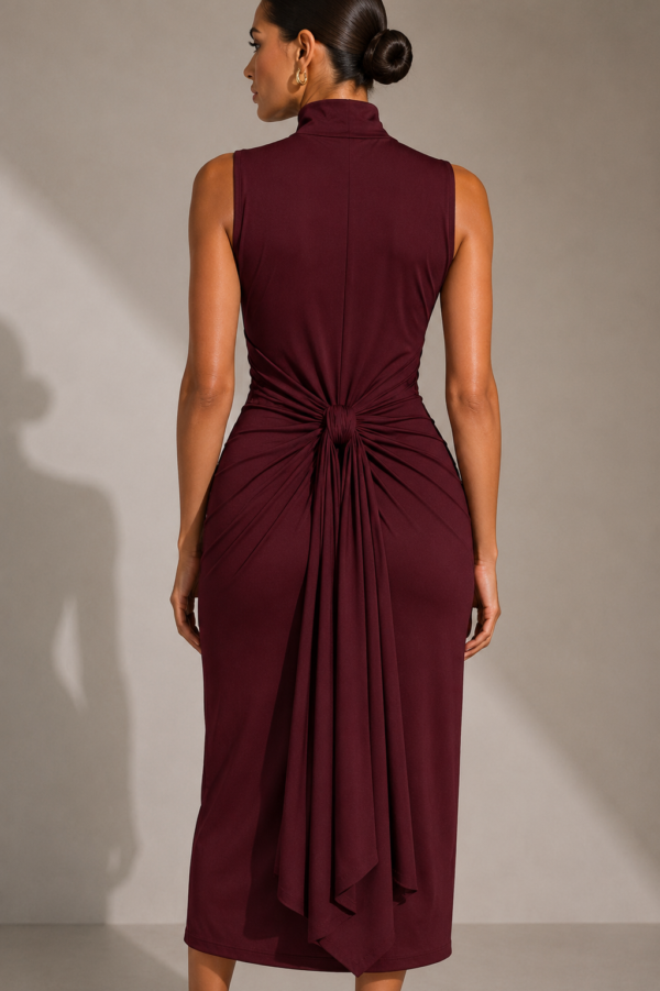 Vestido largo fluido elegante | Stylicious (12)