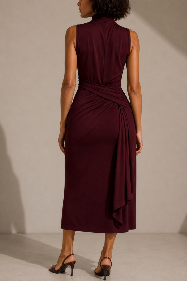 Vestido largo fluido elegante | Stylicious (11)