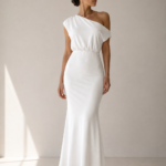 Vestido largo blanco asimetrico | Stylicious (2)
