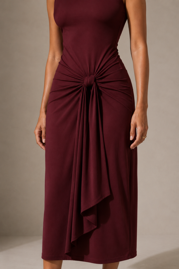 Vestido largo fluido elegante | Stylicious (9)
