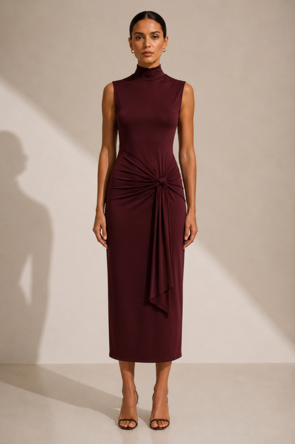 Vestido largo fluido elegante | Stylicious (3)