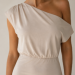 Vestido largo beige asimetrico | Stylicious (12)