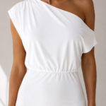 Vestido largo blanco asimetrico | Stylicious (15)