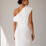 Vestido largo blanco asimetrico | Stylicious (13)
