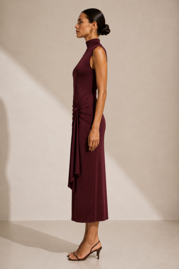 Vestido largo fluido elegante | Stylicious (4)