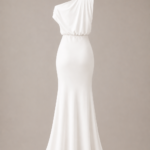 Vestido largo blanco asimetrico | Stylicious (8)