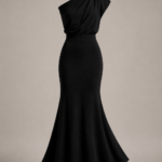 Vestido largo negro asimetrico de fiesta | Stylicious (17)