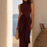 Vestido largo fluido elegante | Stylicious (17)
