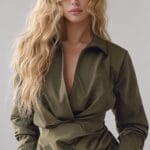 Vestido camisero de satin elegante | Stylicious (2)