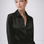 Vestido camisero de satin elegante | Stylicious (11)