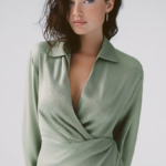 Vestido camisero de satin elegante | Stylicious (9)