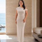 Vestido largo asimetrico elegante | Stylicious (16)