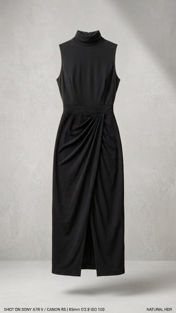 Vestido largo cruzado elegante | Stylicious (15)
