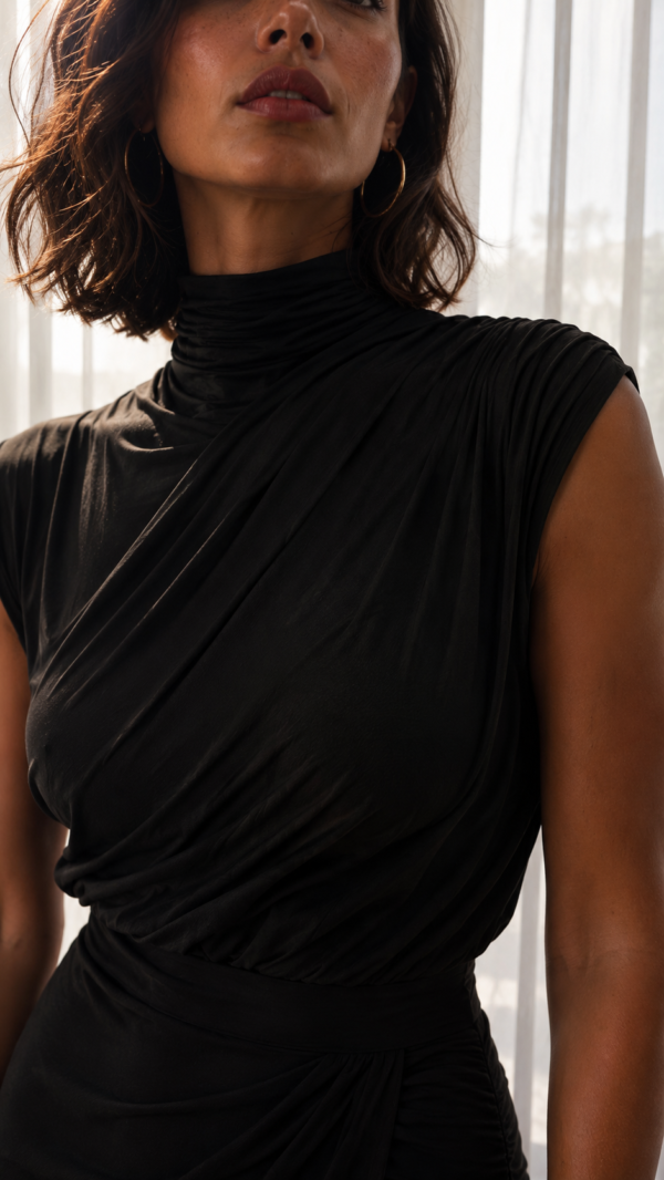 Vestido largo cruzado elegante | Stylicious (10)