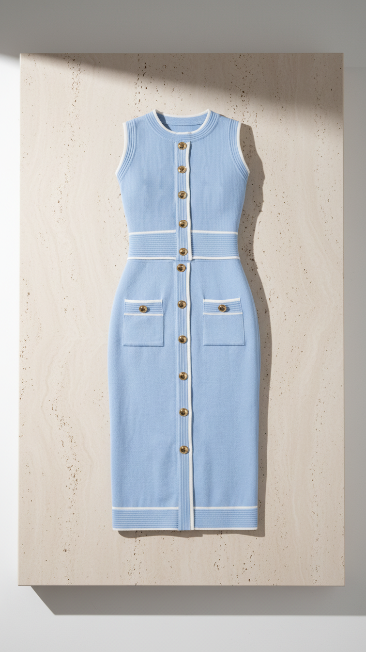 THE KNIT ARCHITECTURE SET - AZUL CIELO