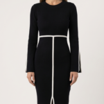 Vestido negro midi elegante | Stylicious (4)