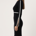Vestido negro midi elegante | Stylicious (5)