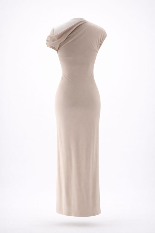 Vestido largo asimetrico elegante | Stylicious (20)