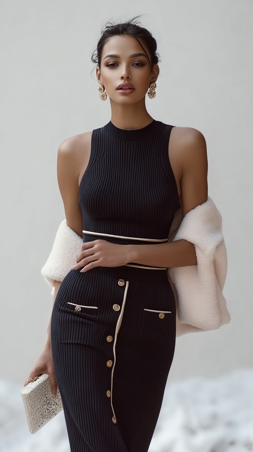 THE KNIT ARCHITECTURE SET - Noir