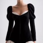 Vestido corto blanco y negro | Stylicious (12)