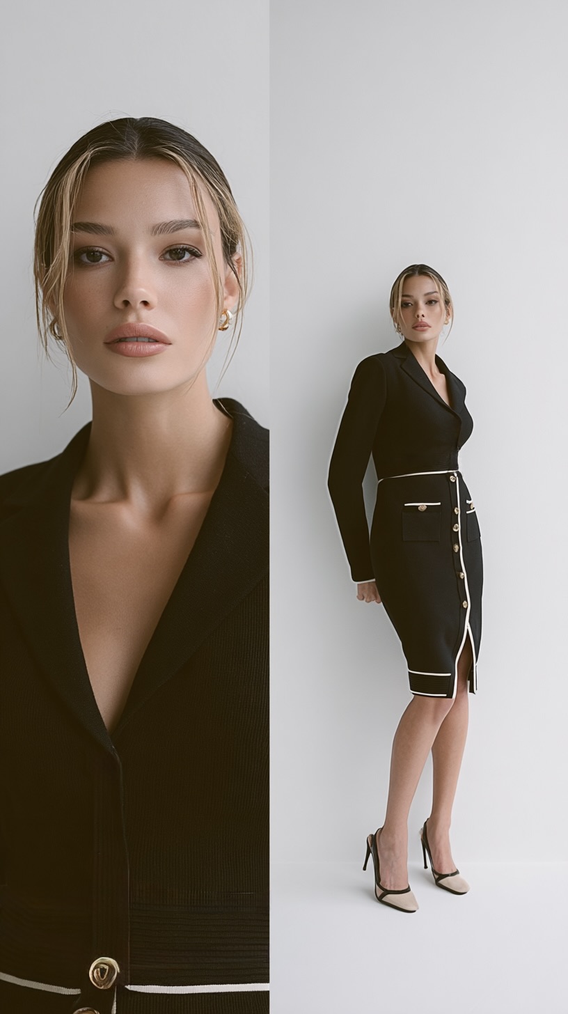 THE KNIT ARCHITECTURE SET - Noir