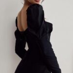 Vestido corto blanco y negro | Stylicious (8)