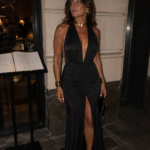Vestido largo negro con nudo | Stylicious (16)