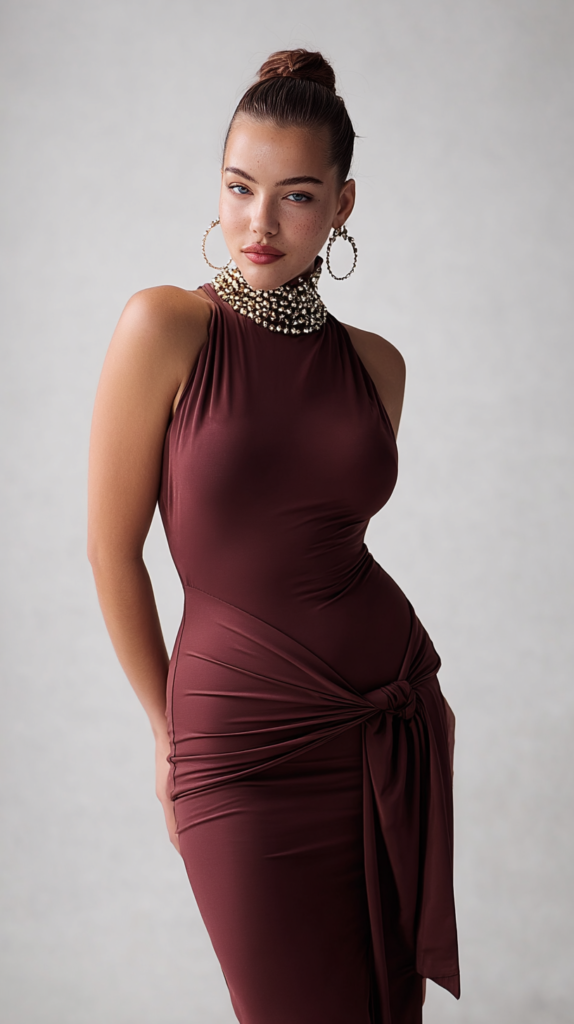 Vestido maxi de Tencel italiano